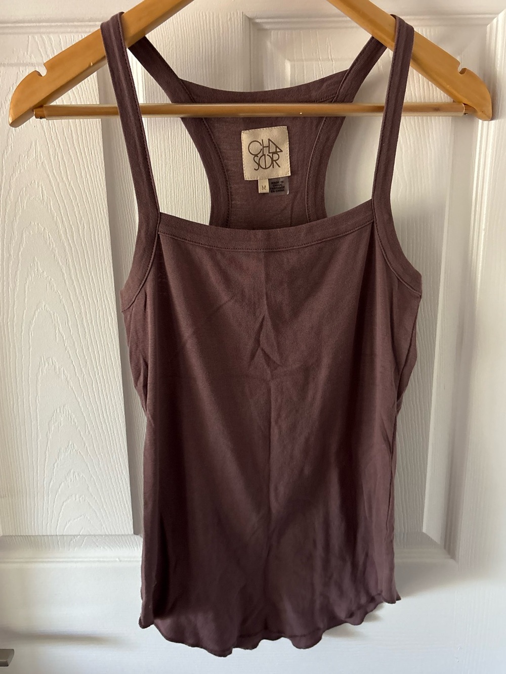 Chaser square neck racerback tank top Size M